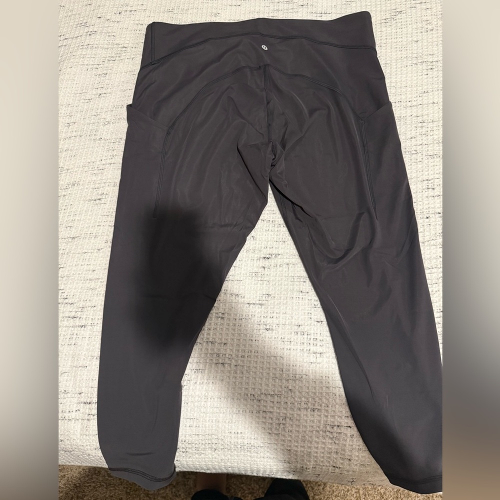 Lululemon Athletica Charcoal Leggings size 18 - Picture 2 of 4